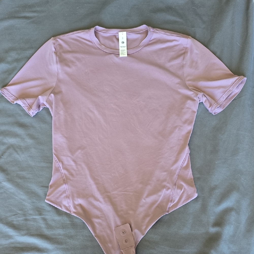 Lululemon Lavender Short Sleeve Bodysuit